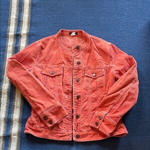 J Crew orange corduroy jacket